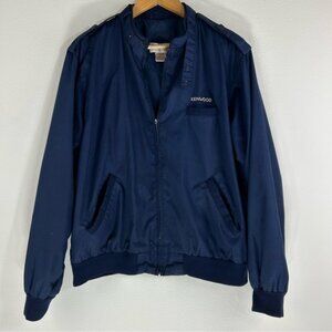 Vtg Kenwood Men’s Harrington Racing Windbreaker Jacket. Size L